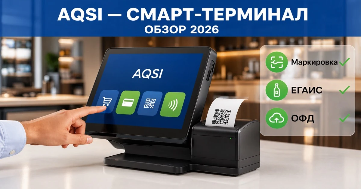 AQSI (АКСИ) — обзор смарт-терминалов и касс самообслуживания в 2026