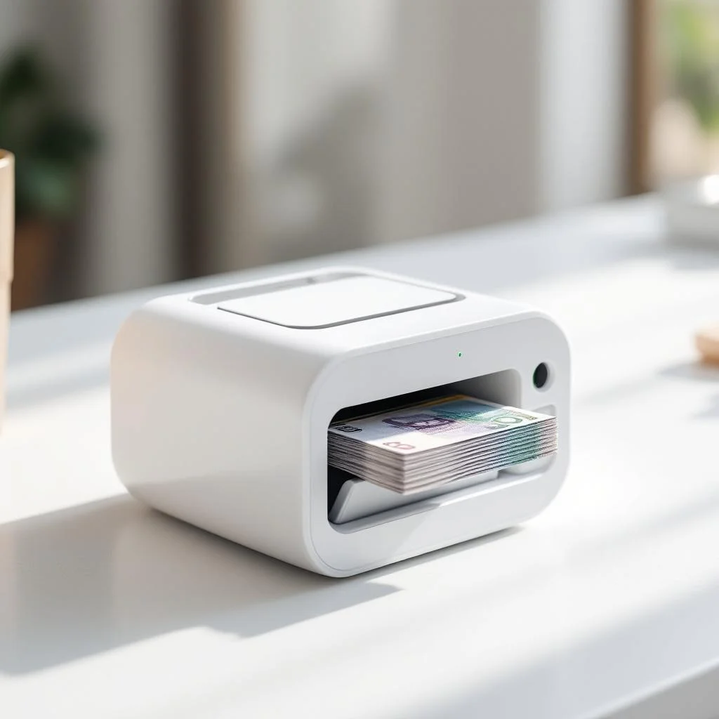 Портативный счётчик банкнот MERTECH 50 Mini — компактный мультивалютный счётчик с аккумулятором