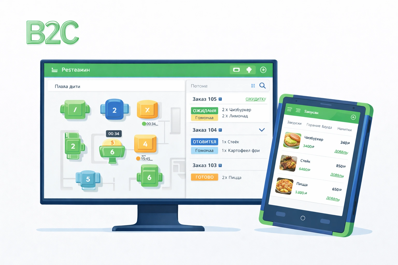 Трактиръ Front-Office v4.5 — интерфейс системы автоматизации ресторана