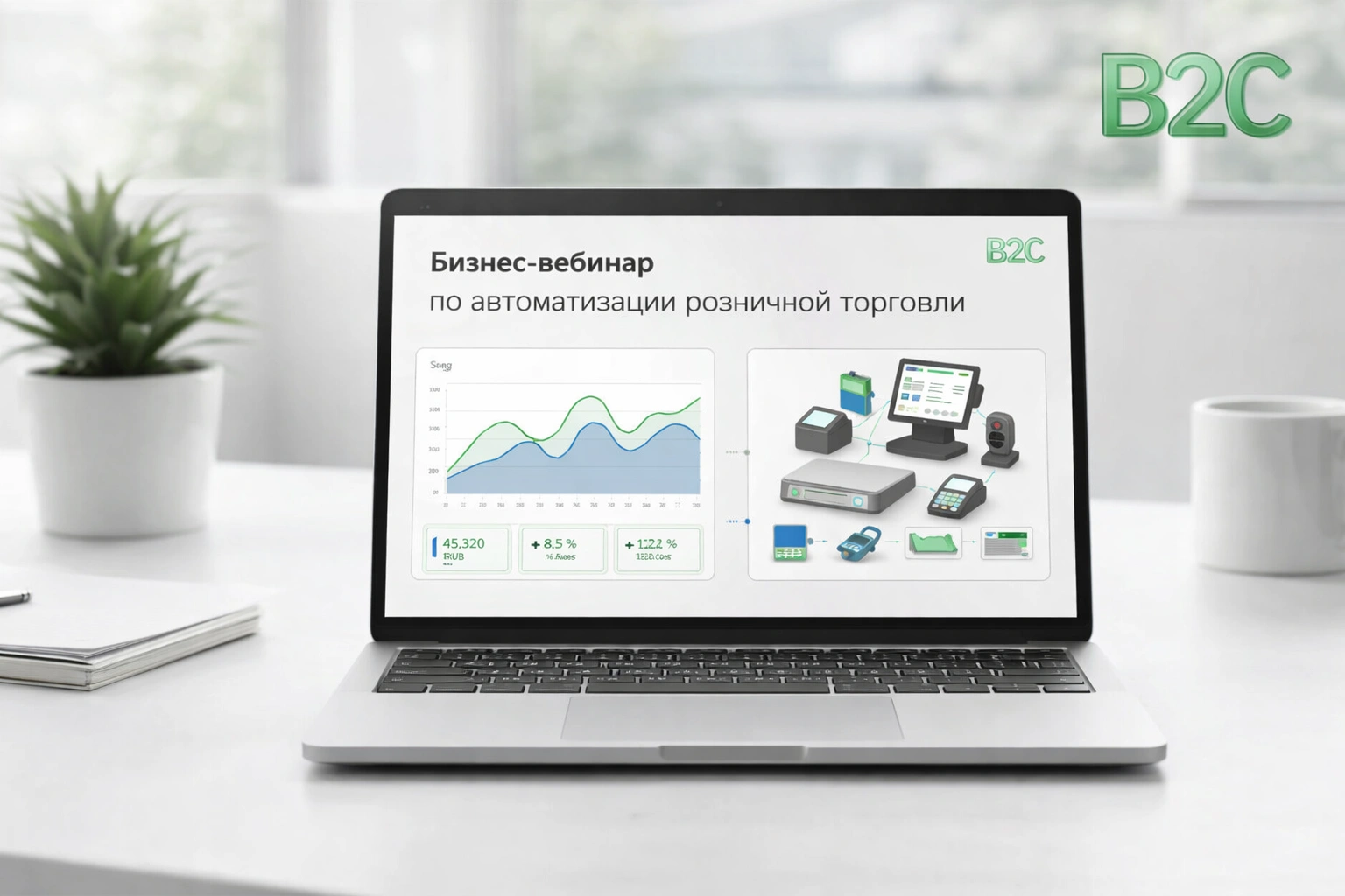 Вебинары по автоматизации торговли от B2C -- онлайн-обучение работе с кассовым оборудованием и программами учёта